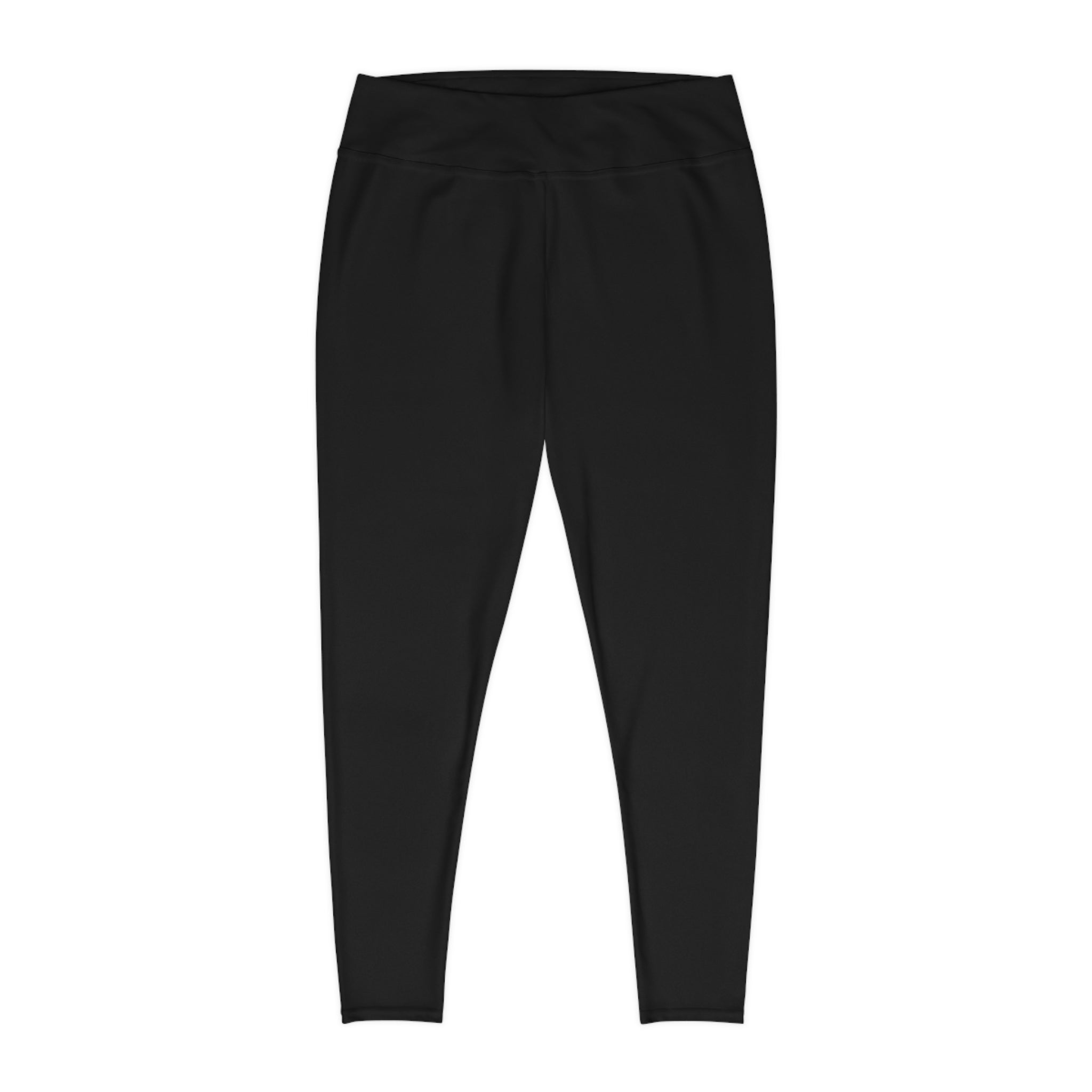 Ninety Minute Plus Size Leggings – High-Rise Back Logo (Black)