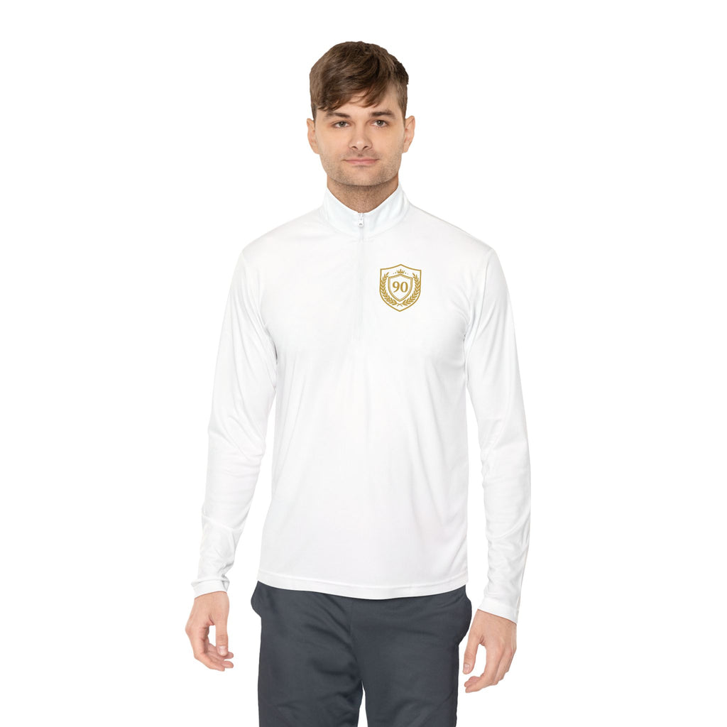 Ninety Minute — Gold Crest Quarter-Zip Pullover | Unisex Athletic Top