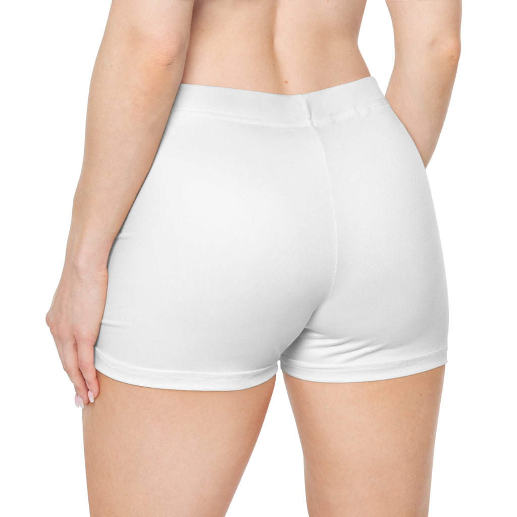 Ninety Minute | Gold Crest Logo Sculpting Shorts | Women’s Active Faux-Suede Shorts - White