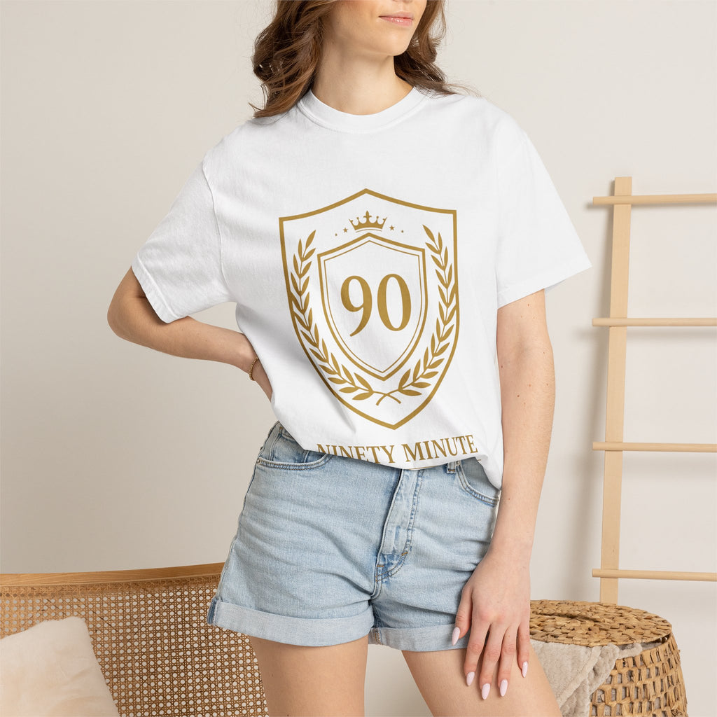 Ninety Minute Crest T-Shirt | Soccer Fan 90 Minutes Full Time Fans