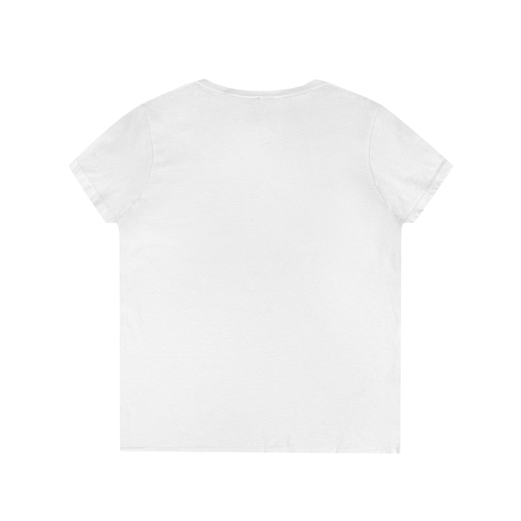 Ninety Minute | Gold Crest Logo V-Neck Tee | Women’s Cotton Crewneck