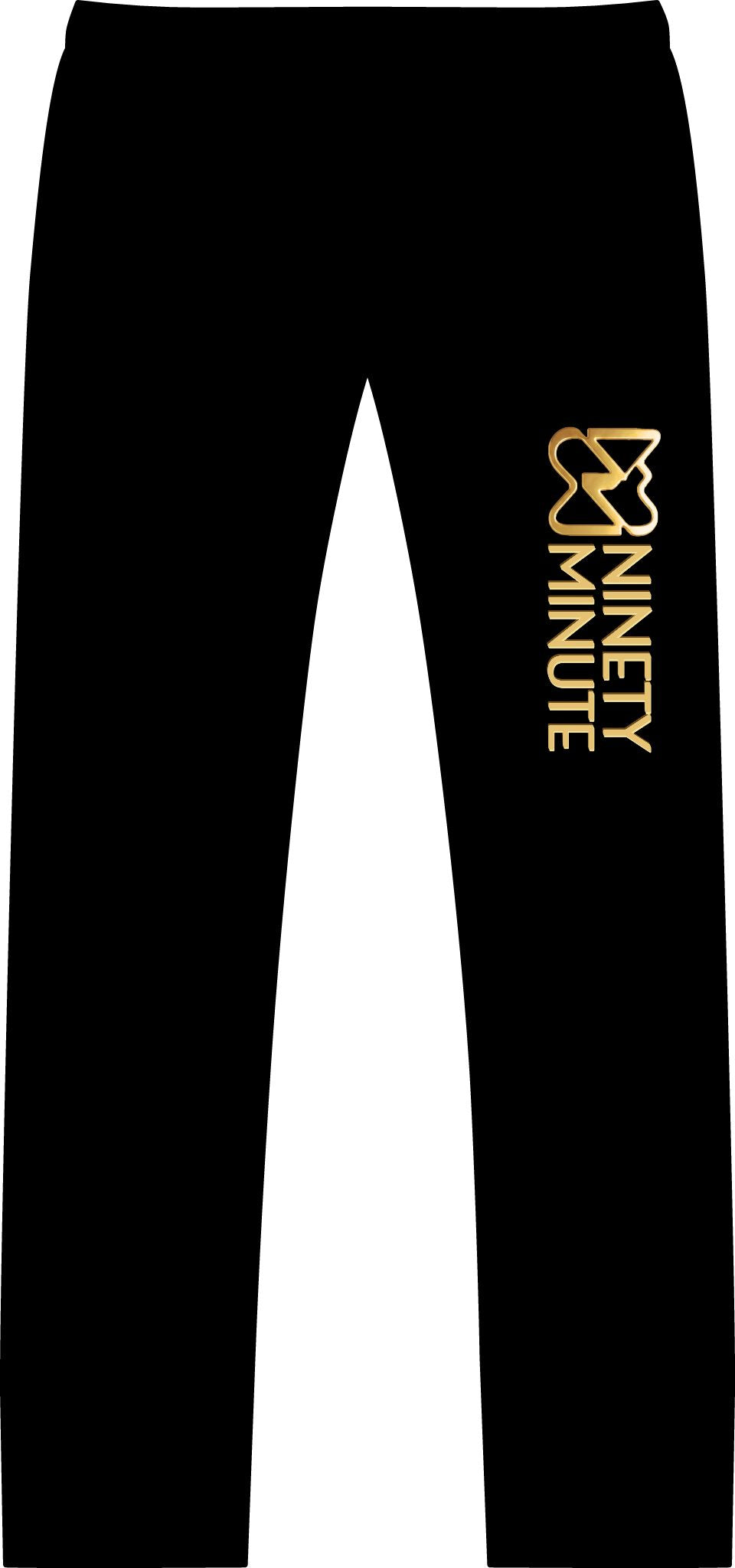 Ninety Minute Men’s Heavy Blend Open Bottom Sweatpant (Black)