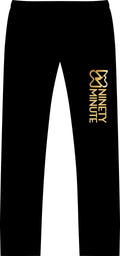 Ninety Minute Men’s Heavy Blend Open Bottom Sweatpant (Black)