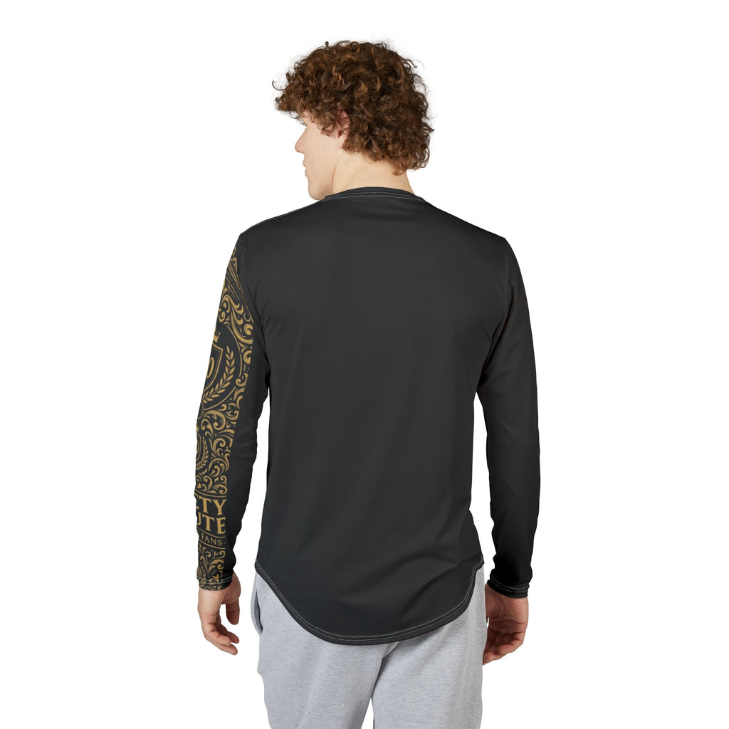 Gold Laurel 90 Crest Long Sleeve Shirt | UV Protection, All-Over Print