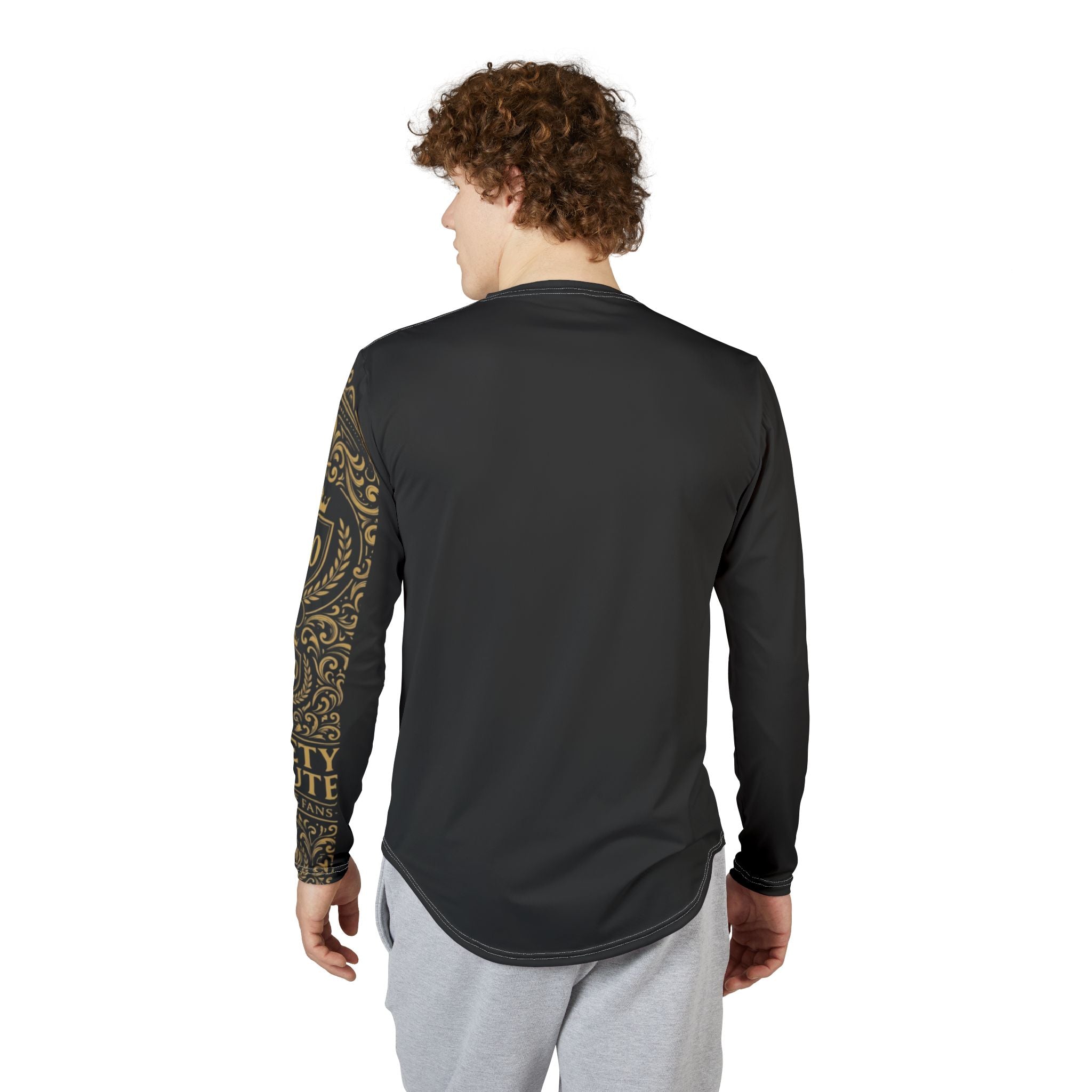 Gold Laurel 90 Crest Long Sleeve Shirt | UV Protection, All-Over Print