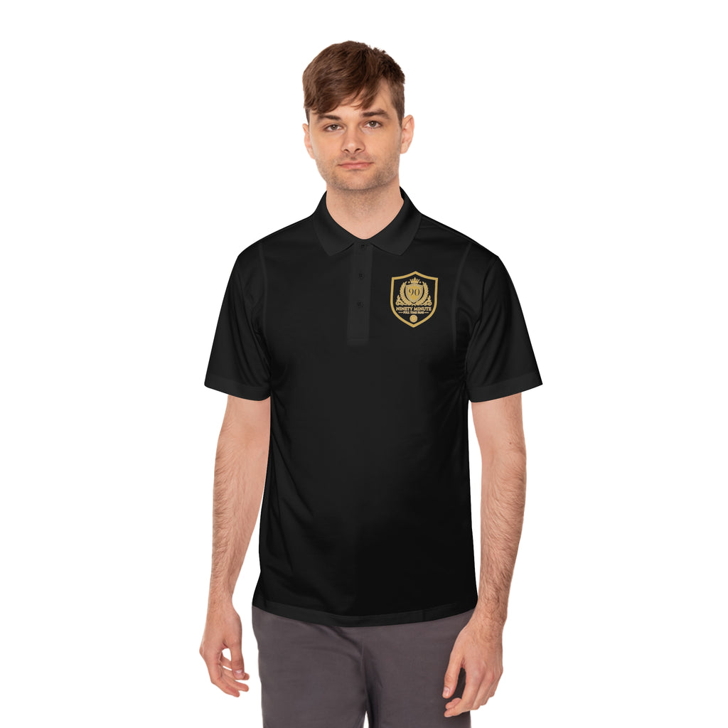 Gold Crest Emblem Polo Shirt | Sport Club Badge, Athletic Wear