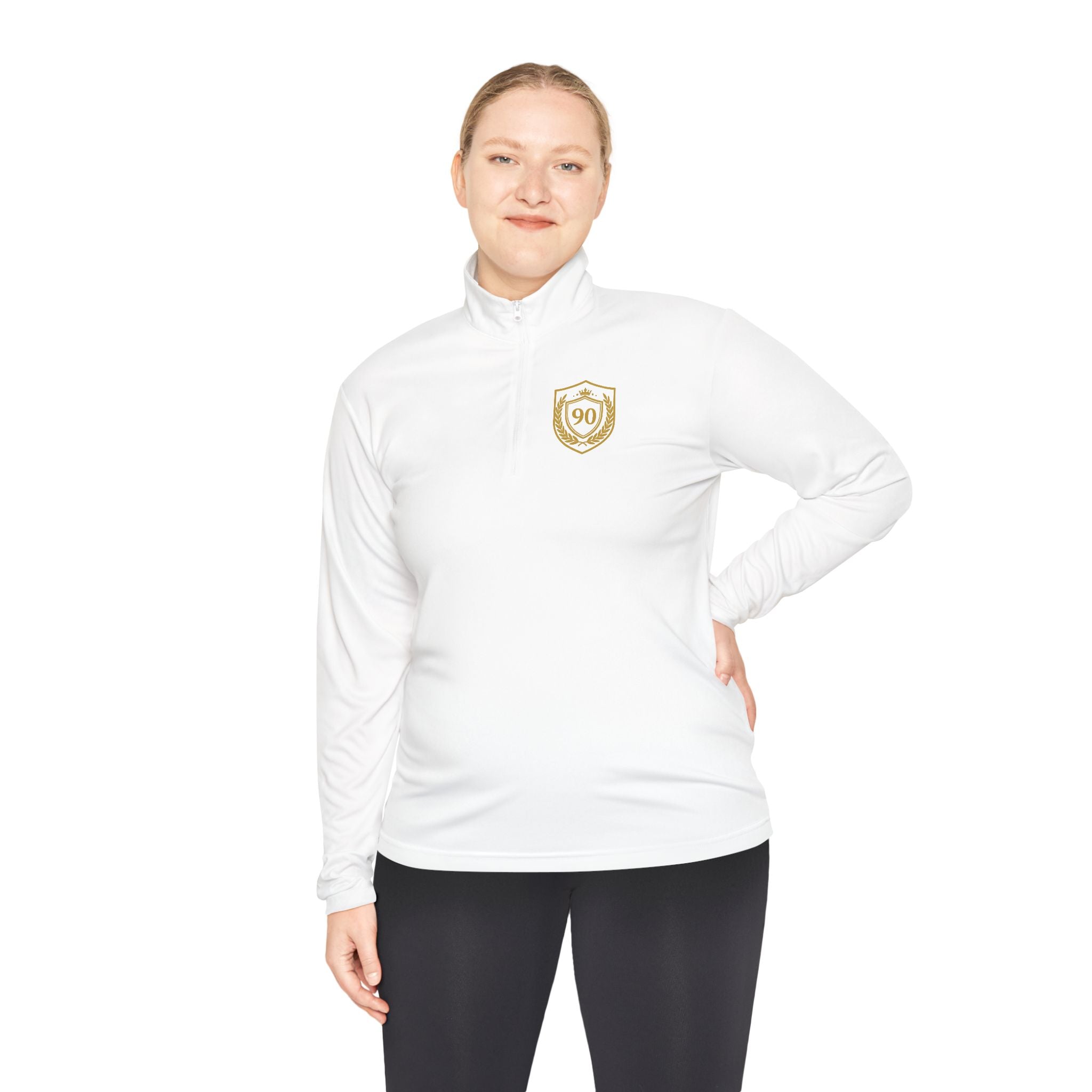 Ninety Minute — Gold Crest Quarter-Zip Pullover | Unisex Athletic Top