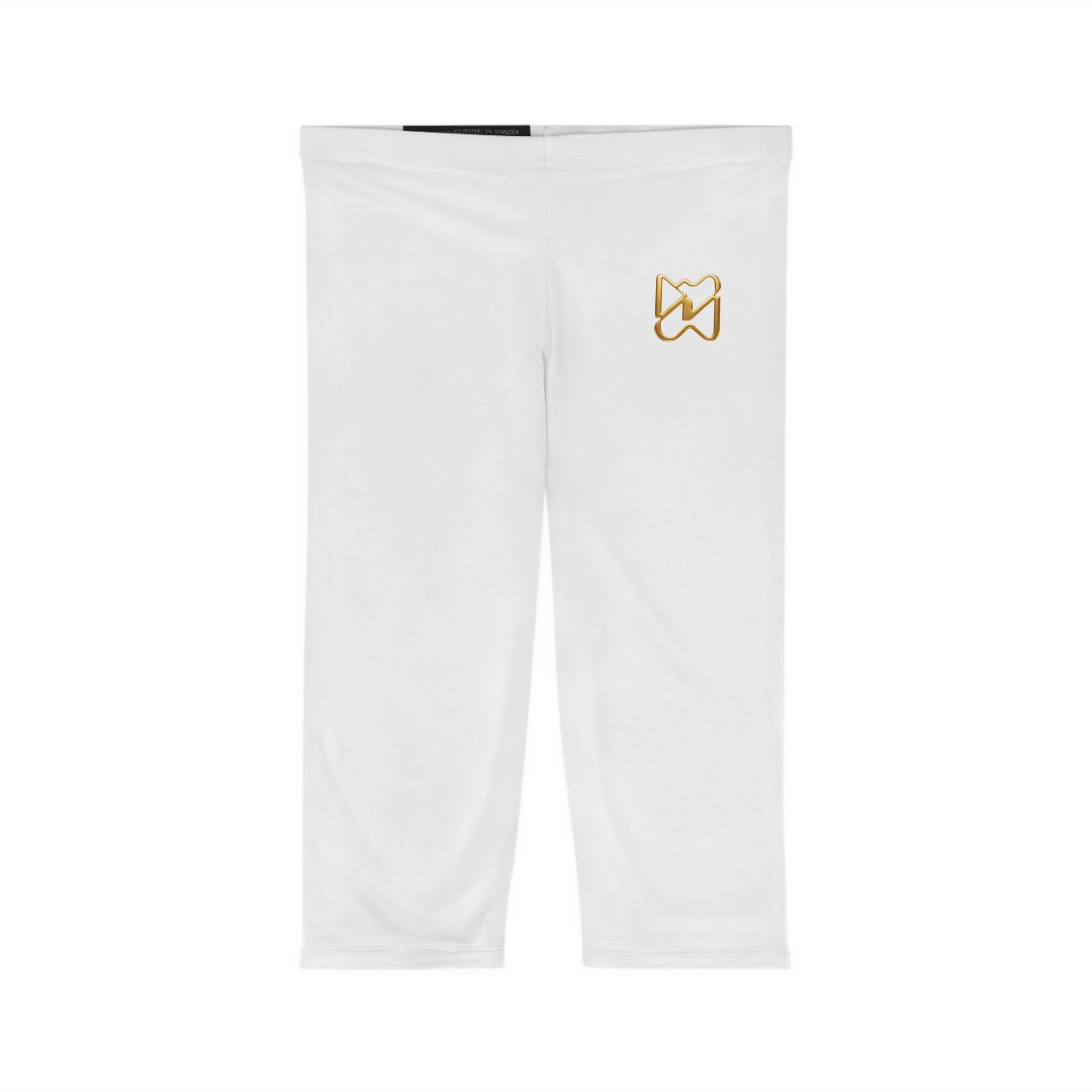 Ninety Minute Capri Leggings – Women’s Mid-Rise Emblem (White)