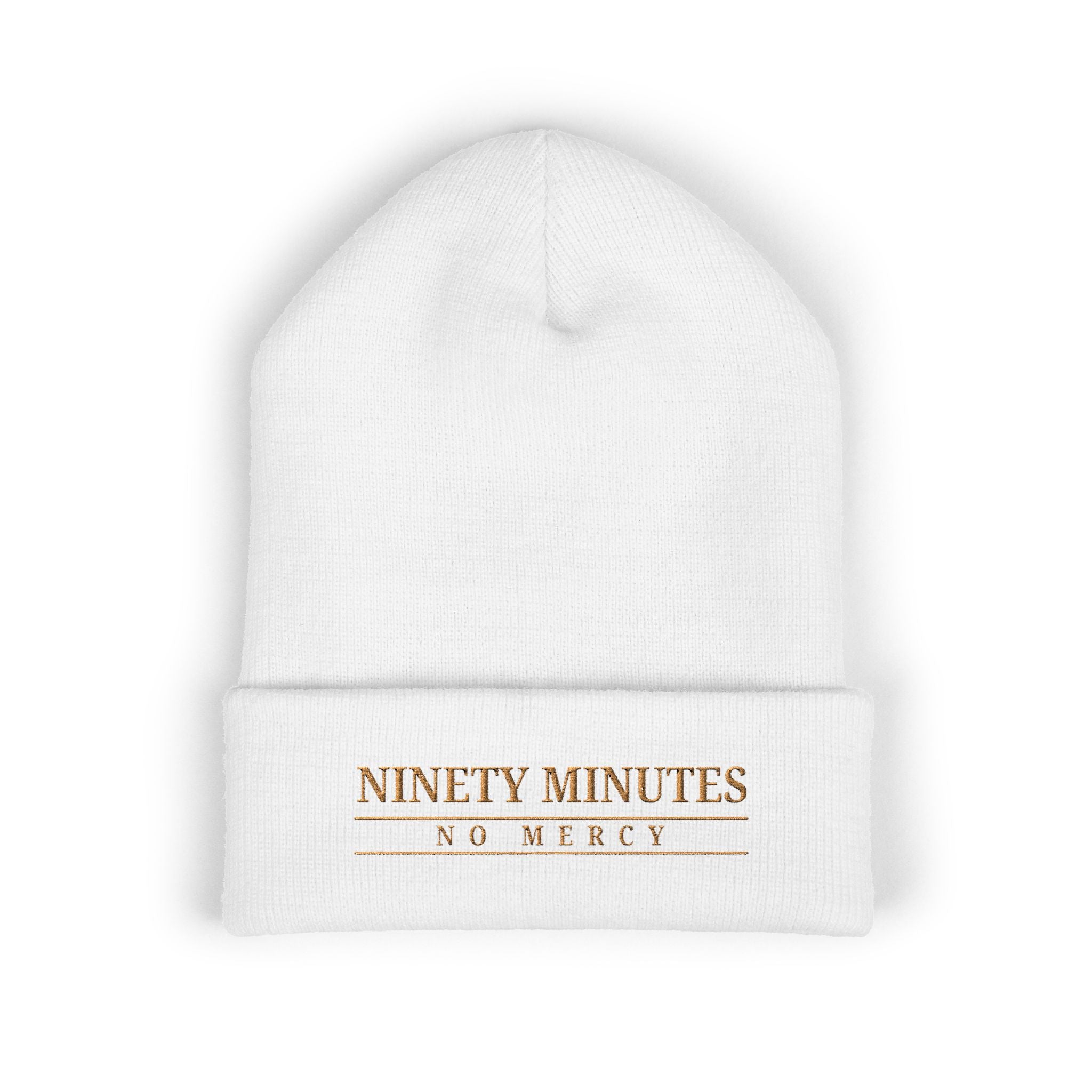 Ninety Minutes, No Mercy Classic Cuffed Beanie (Embroidery)
