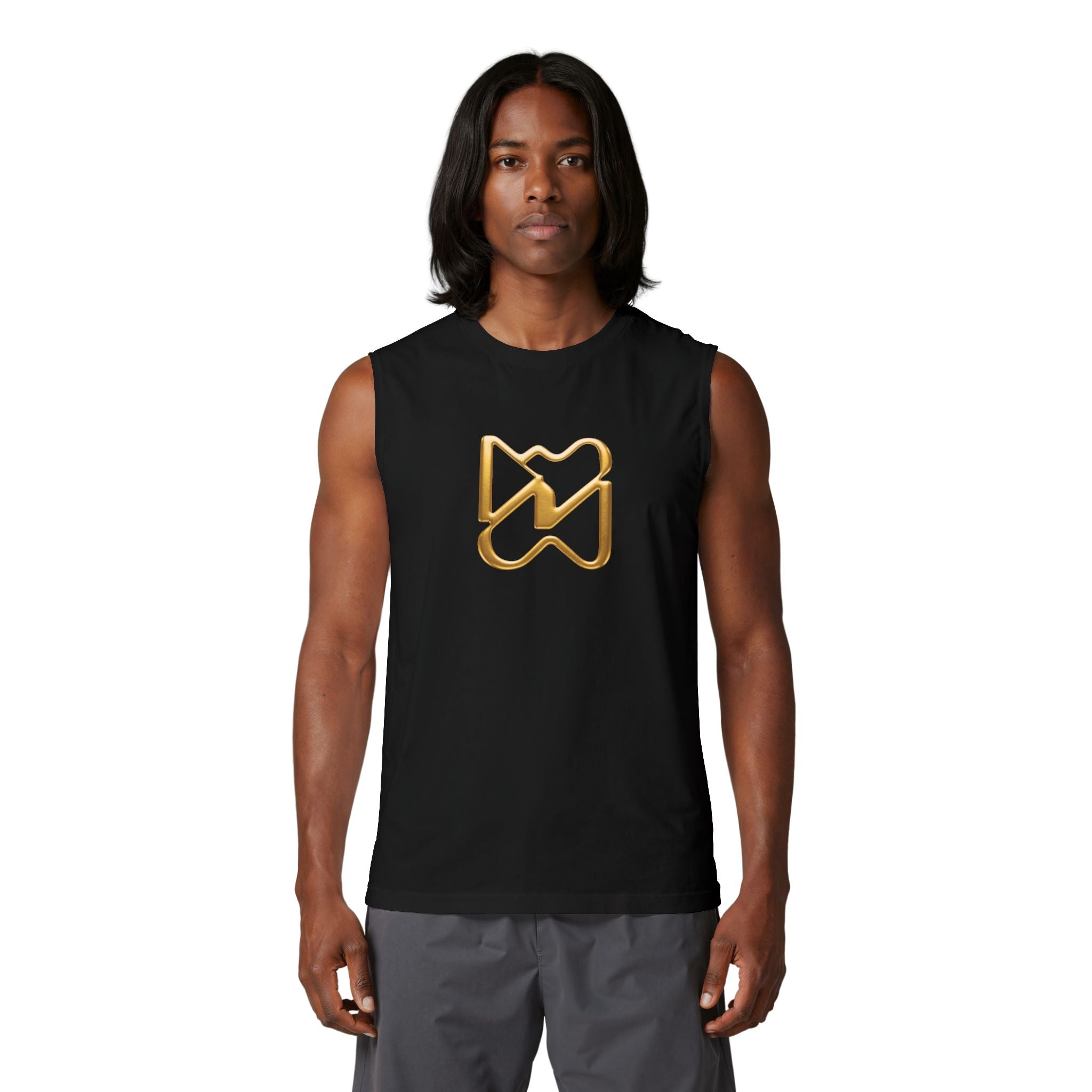 Ninety Minute Muscle Tank – Men Jersey (Black/White)