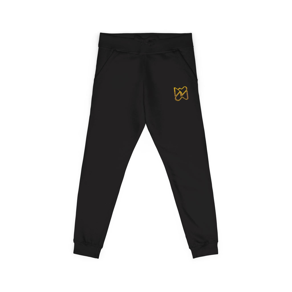 Ninety Minute Women’s Fleece Embroidered Sweatpants (Black/White)