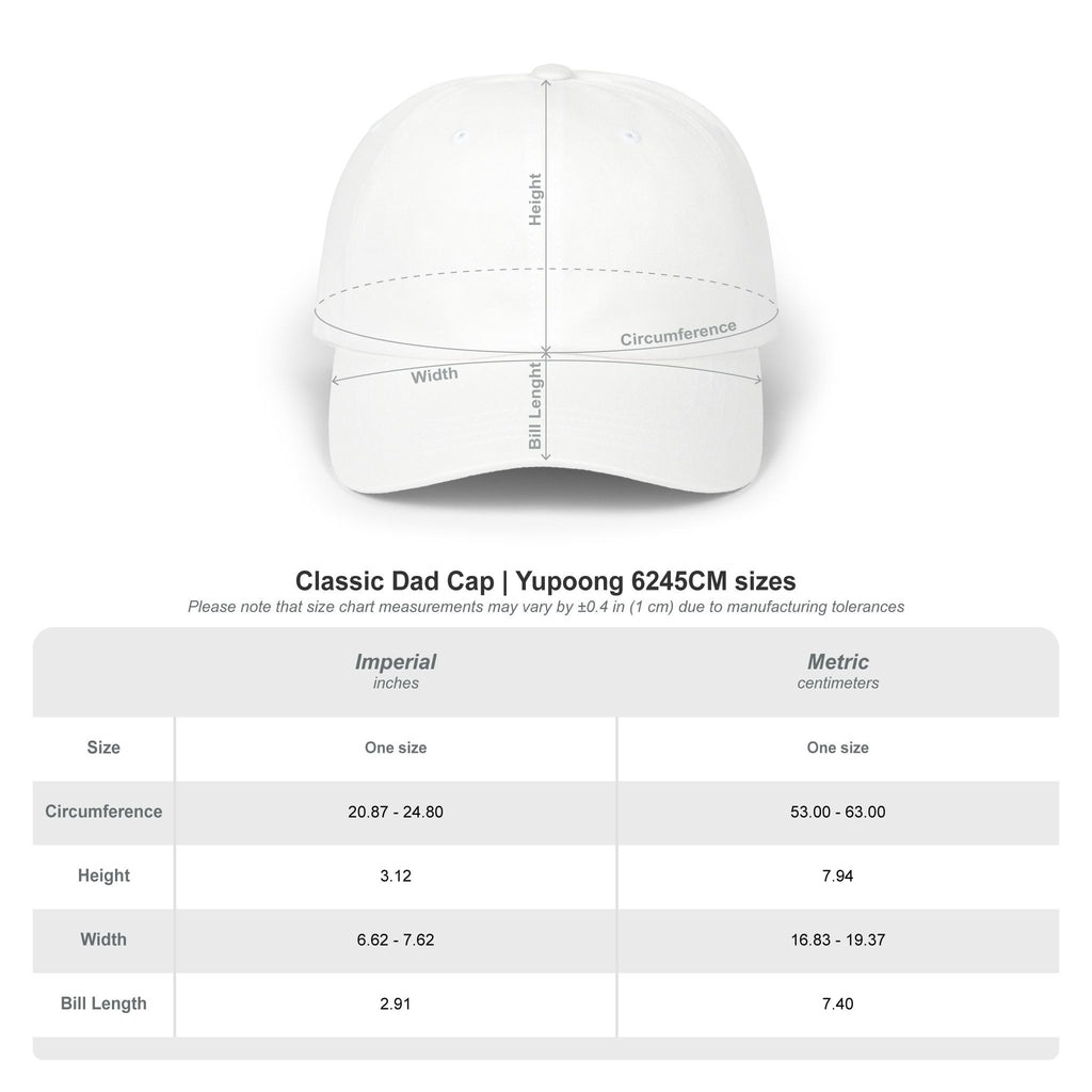 Ninety Minute Classic Dad Cap (Black/White)