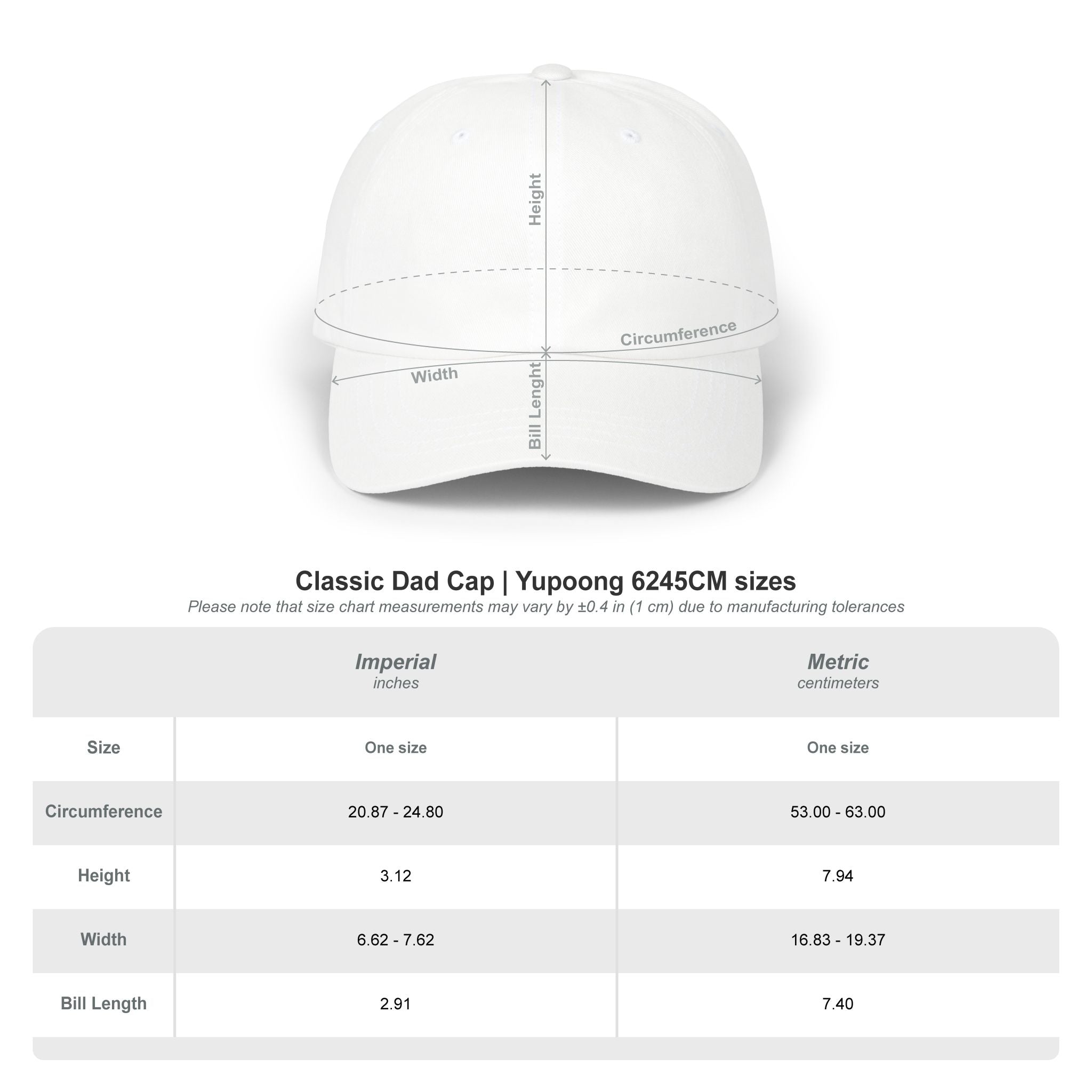 Ninety Minute Classic Dad Cap (Black/White)