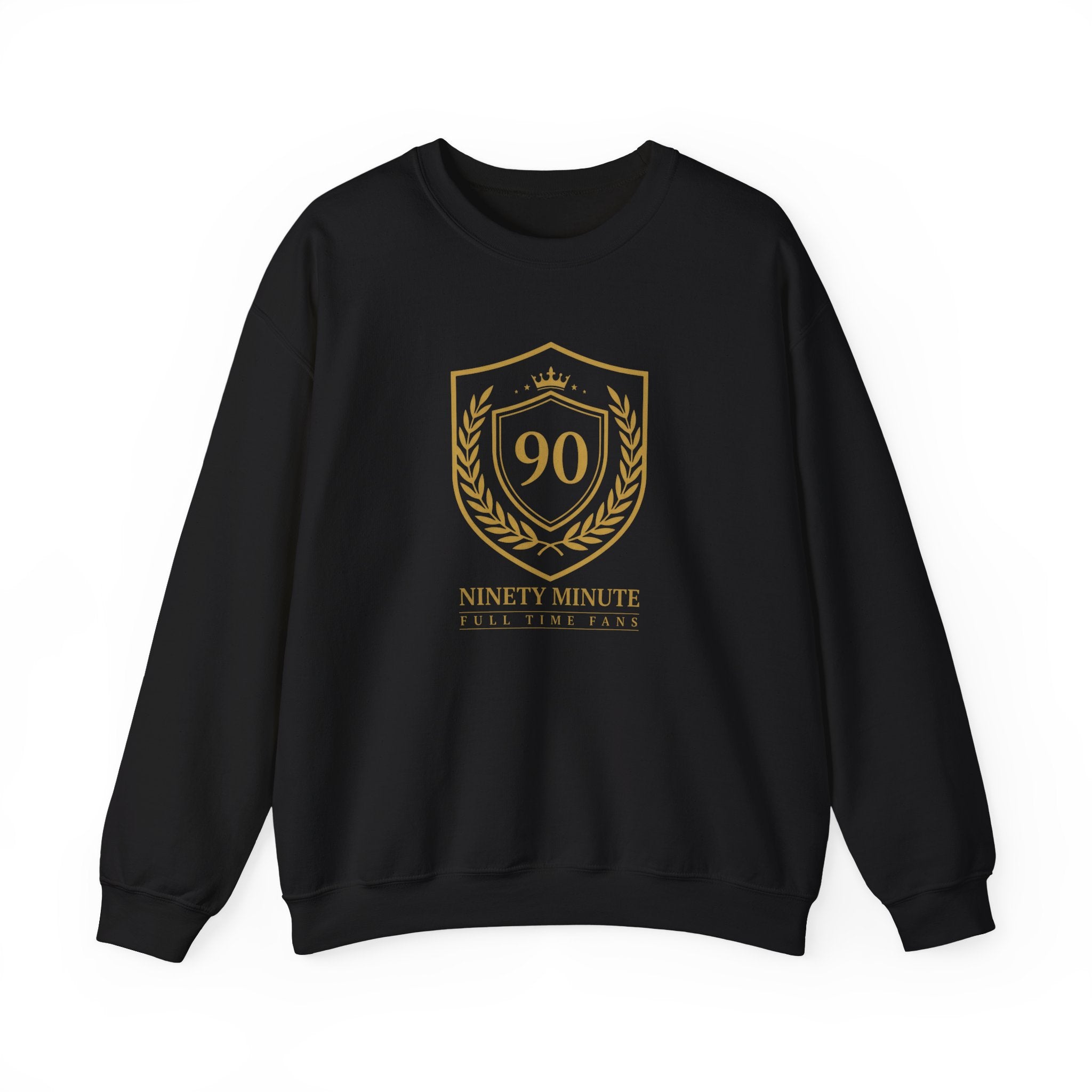 Ninety Minute — Gold Shield Crewneck Sweatshirt | Full Time Fans