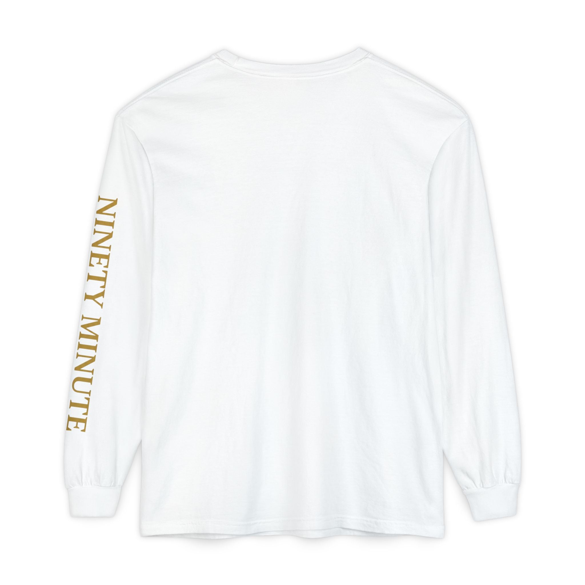 Ninety Minute Full Time Fans Long Sleeve Tee – Women’s Garment-Dyed (Black/White)
