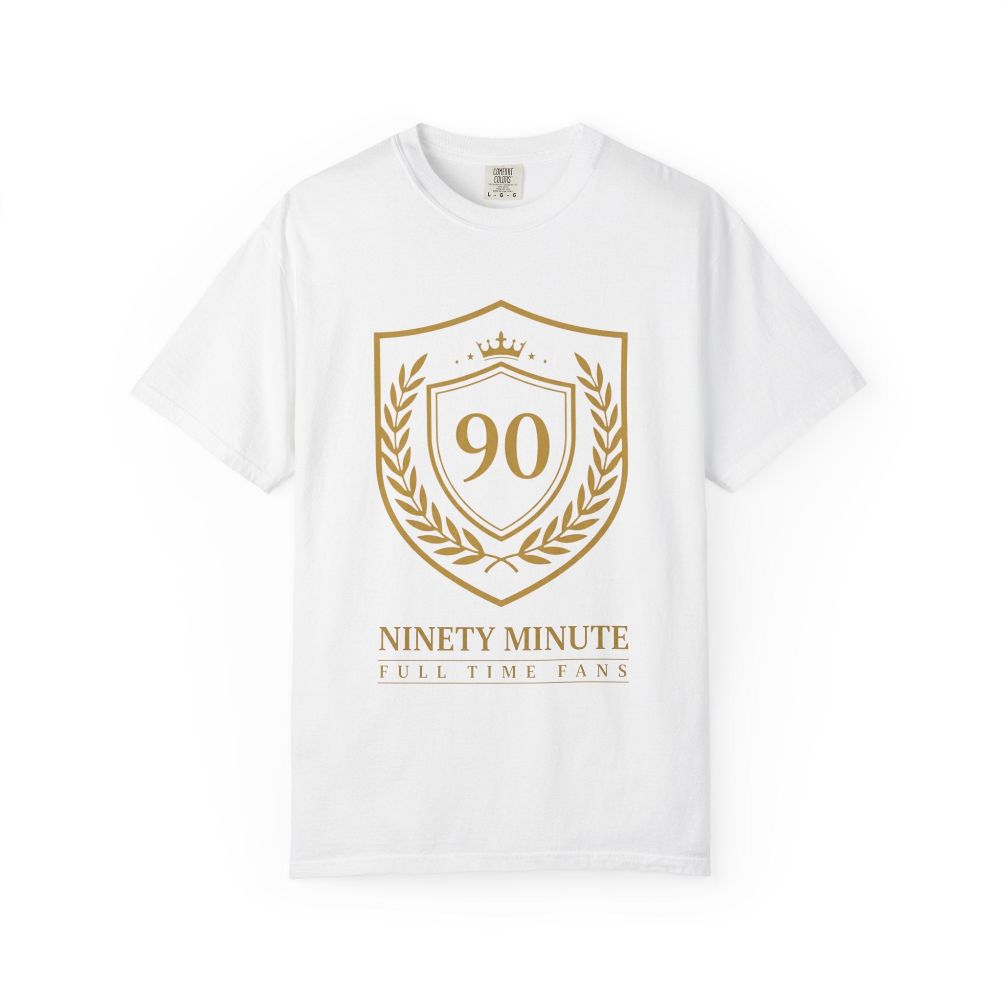 Ninety Minute Crest T-Shirt | Soccer Fan 90 Minutes Full Time Fans