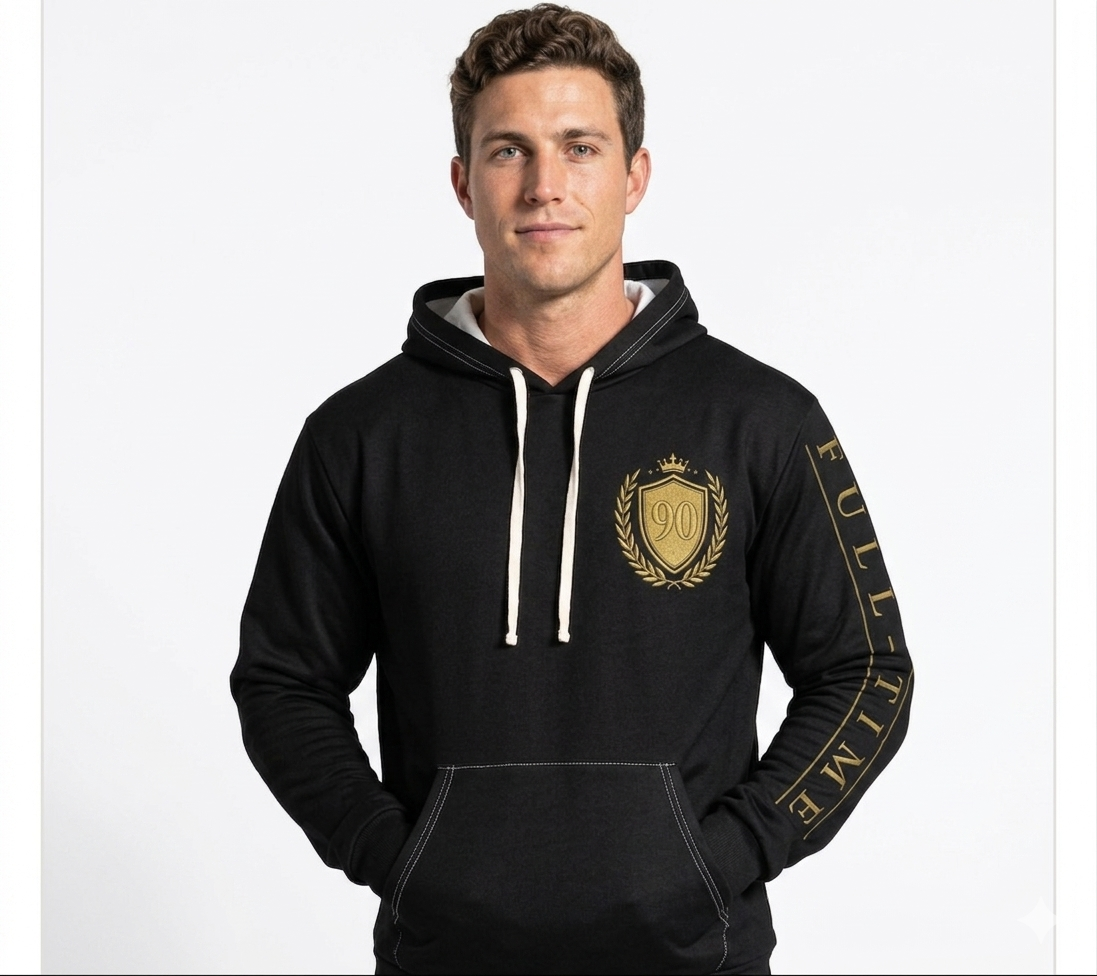 Ninety Minute — Full Time Fans Gold Crest Hoodie