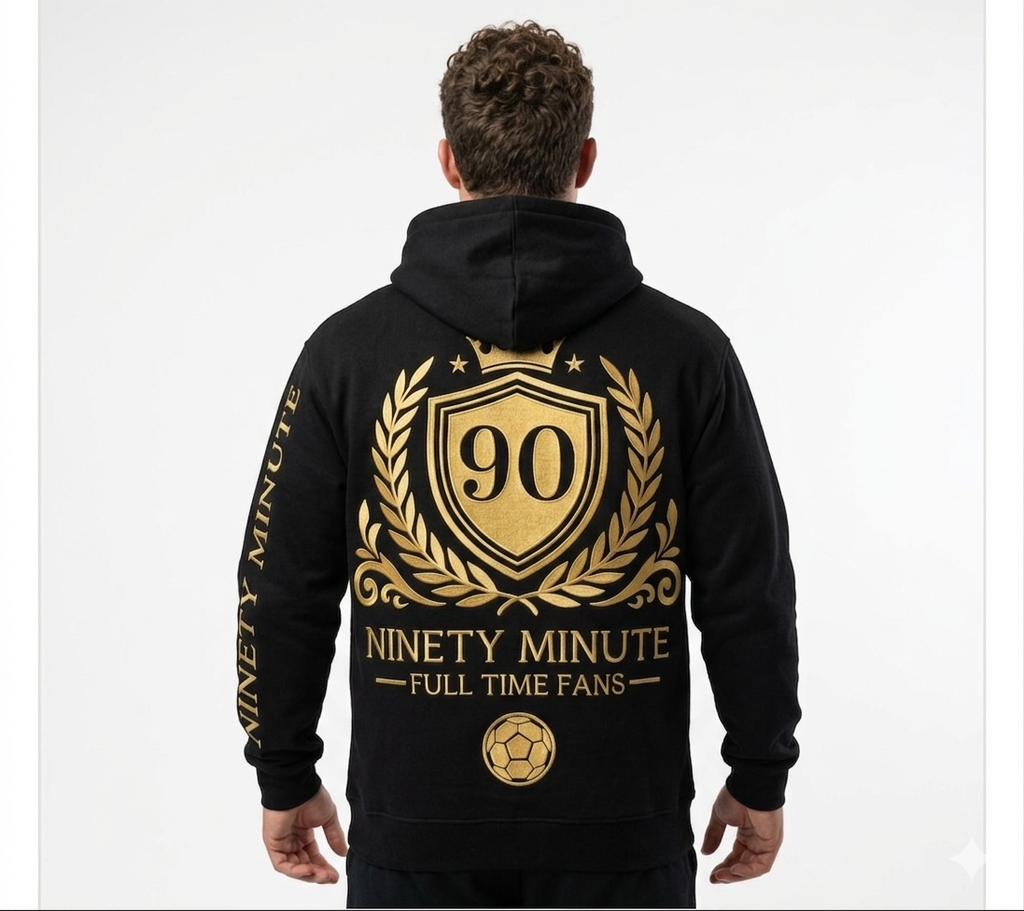 Ninety Minute — Full Time Fans Gold Crest Hoodie
