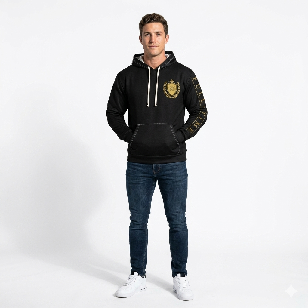 Ninety Minute — Full Time Fans Gold Crest Hoodie