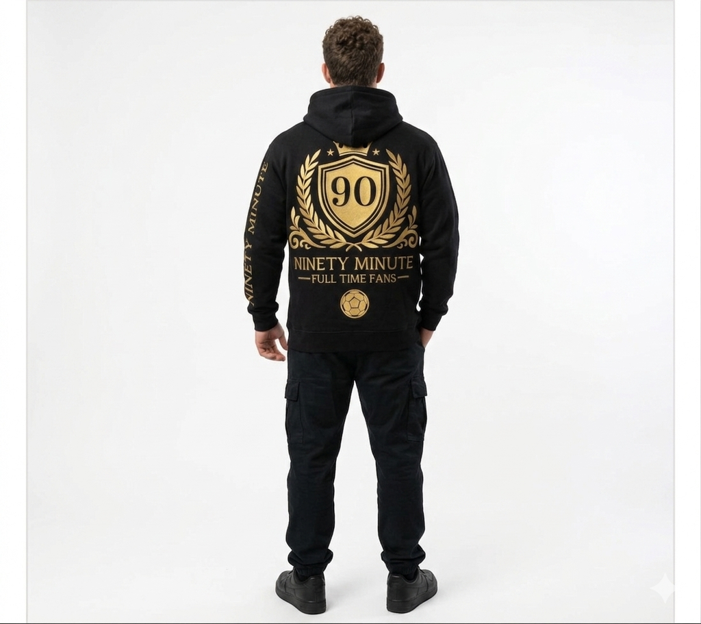 Ninety Minute — Full Time Fans Gold Crest Hoodie