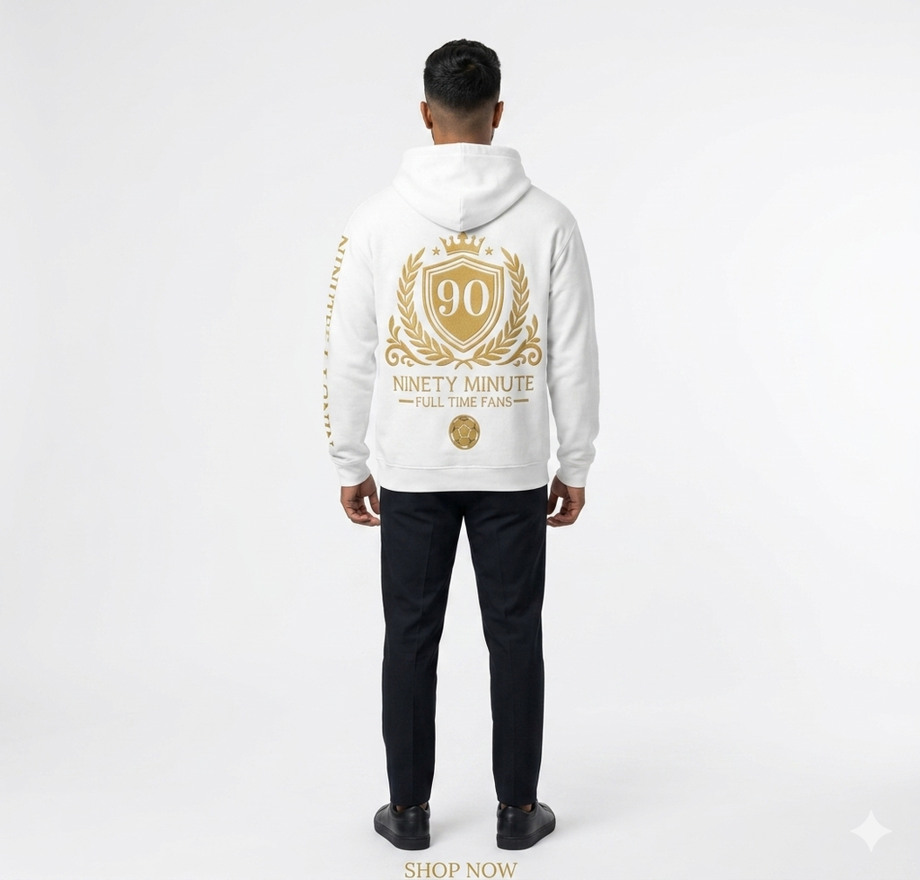 Ninety Minute — Full Time Fans Gold Crest Hoodie