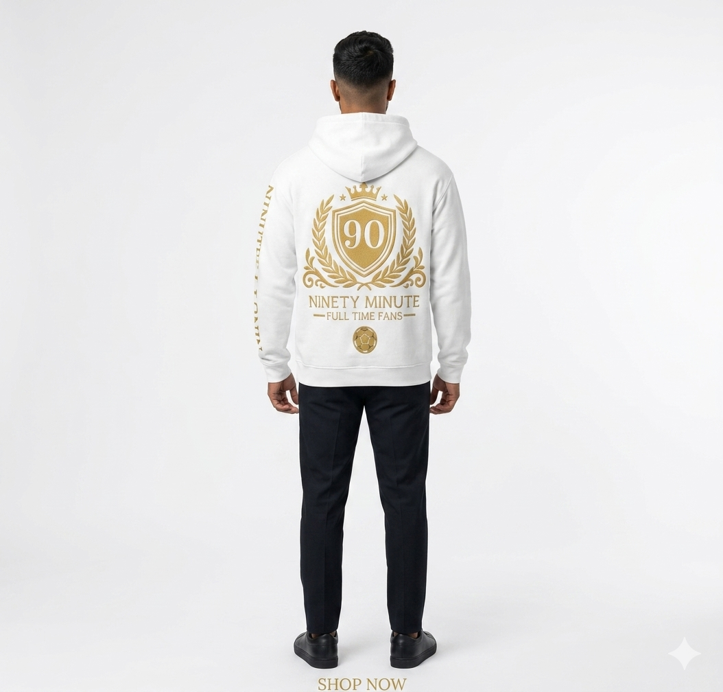 Ninety Minute — Full Time Fans Gold Crest Hoodie