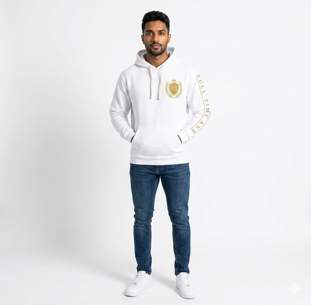 Ninety Minute — Full Time Fans Gold Crest Hoodie