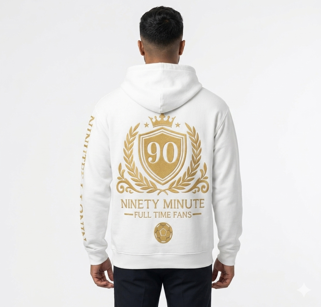Ninety Minute — Full Time Fans Gold Crest Hoodie