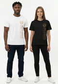 Ninety Minute Vertical Logo T-Shirt | Soccer Retro Crest Athletic Tee