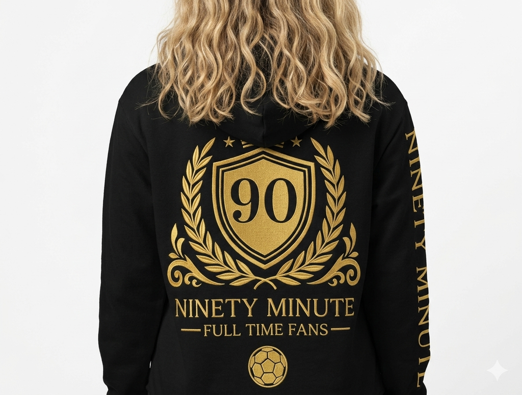 Ninety Minute — Full Time Fans Gold Crest Hoodie