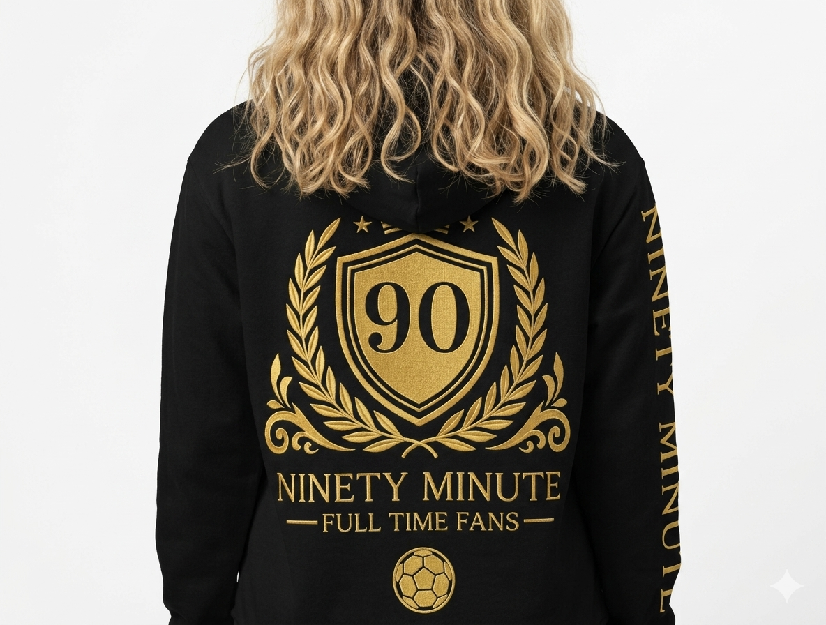 Ninety Minute — Full Time Fans Gold Crest Hoodie