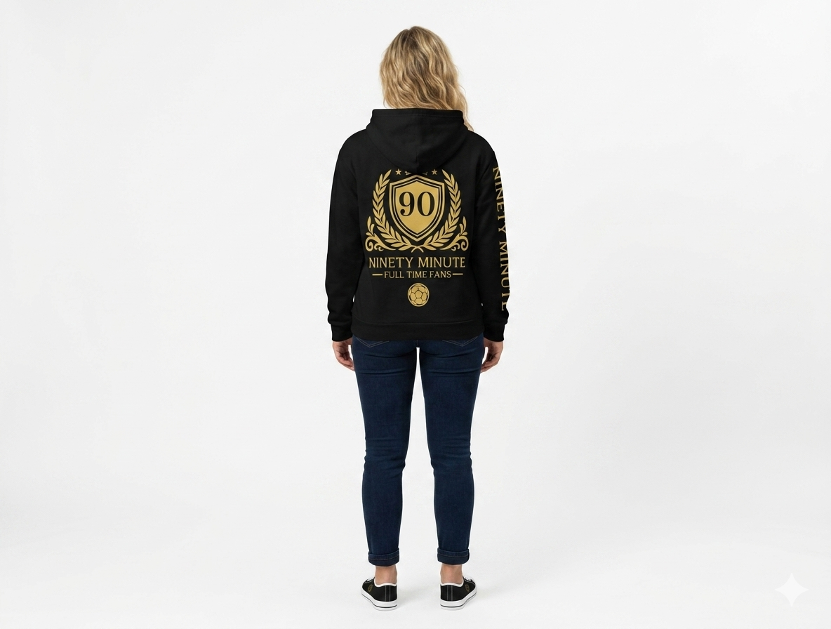 Ninety Minute — Full Time Fans Gold Crest Hoodie