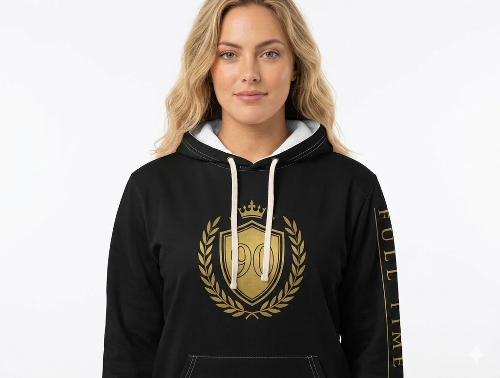 Ninety Minute — Full Time Fans Gold Crest Hoodie