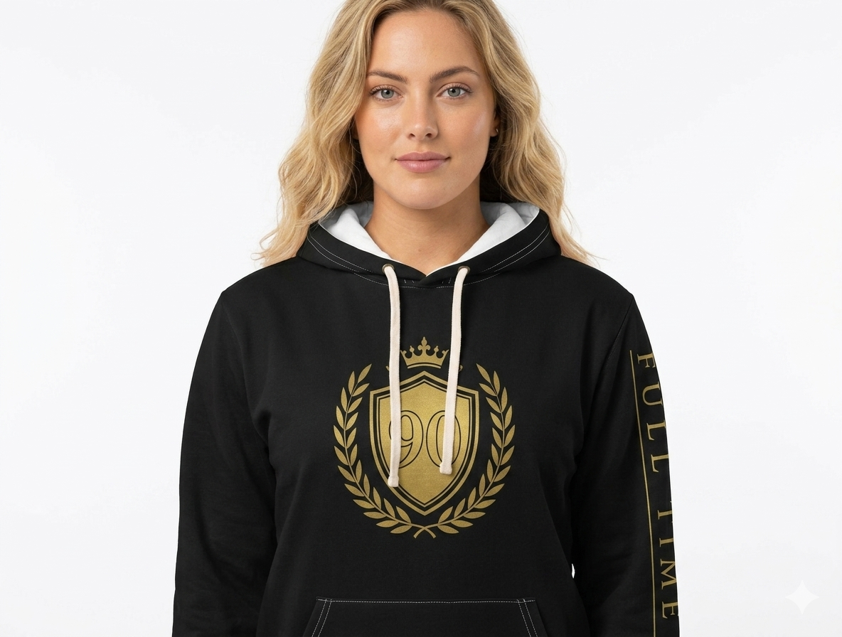 Ninety Minute — Full Time Fans Gold Crest Hoodie