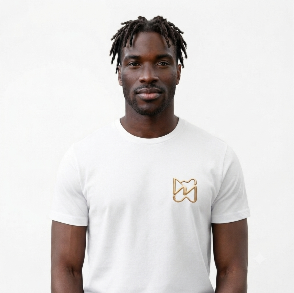 Ninety Minute Jersey Short Sleeve Tee – Men’s Small Emblem (Black/White)
