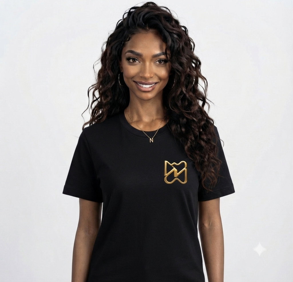 Ninety Minute Jersey Short Sleeve Tee – Women’s Small Emblem (Black/White)