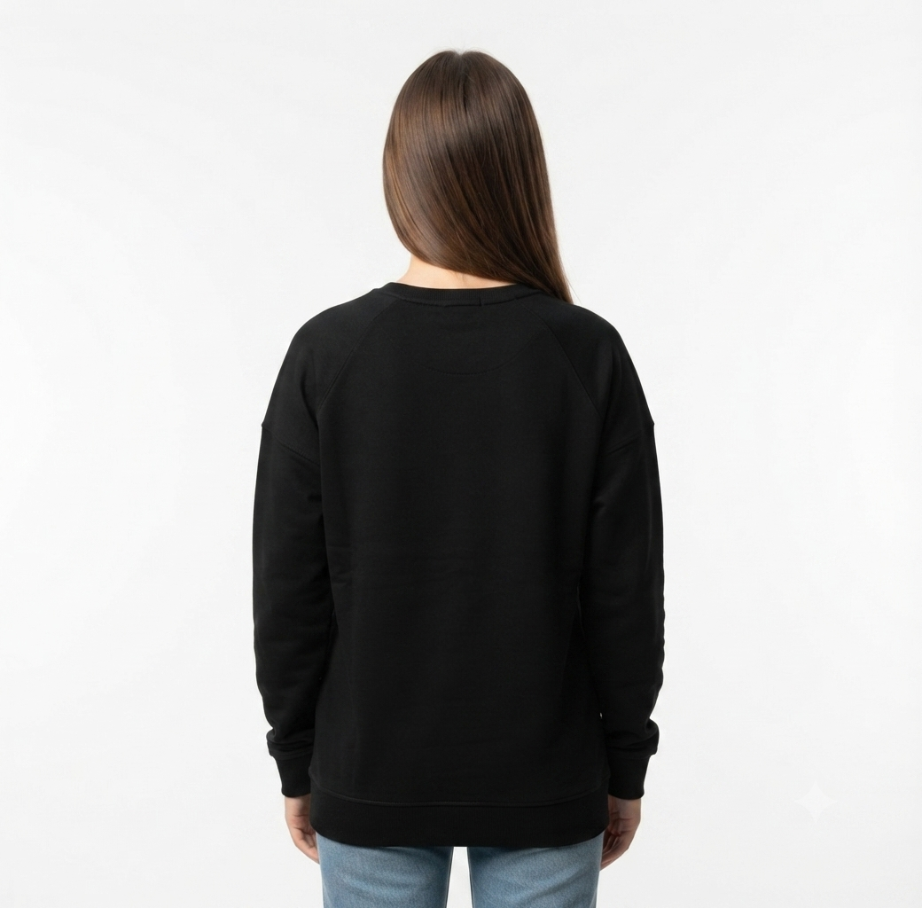 Ninety Minute French Terry Raglan Crewneck – Women’s Small Emblem (Black)