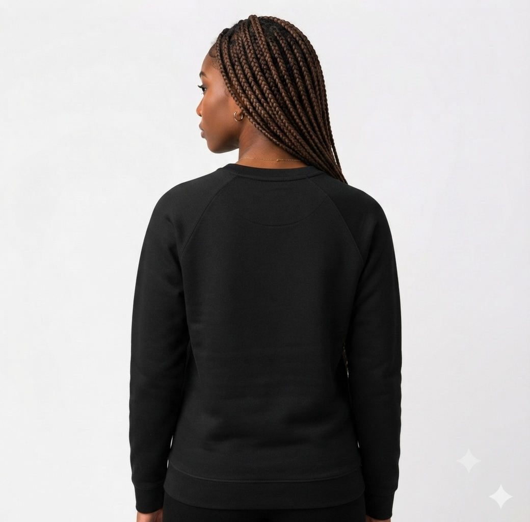 Ninety Minute French Terry Raglan Crewneck – Women’s Large Emblem (Black)
