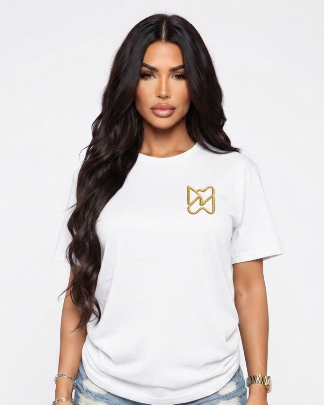 Ninety Minute Women’s Heavy Cotton Tee (Black/White)