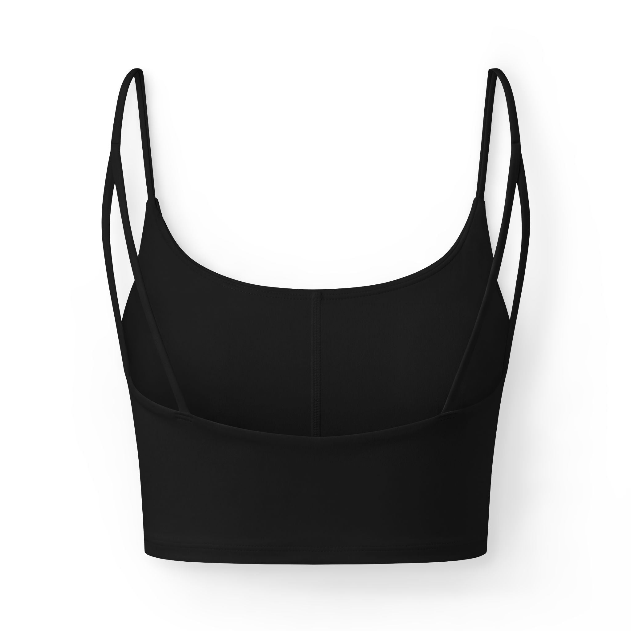 Ninety Minute | Gold Crest Logo Sports Bra | Women’s Recycled Nylon Crop Top