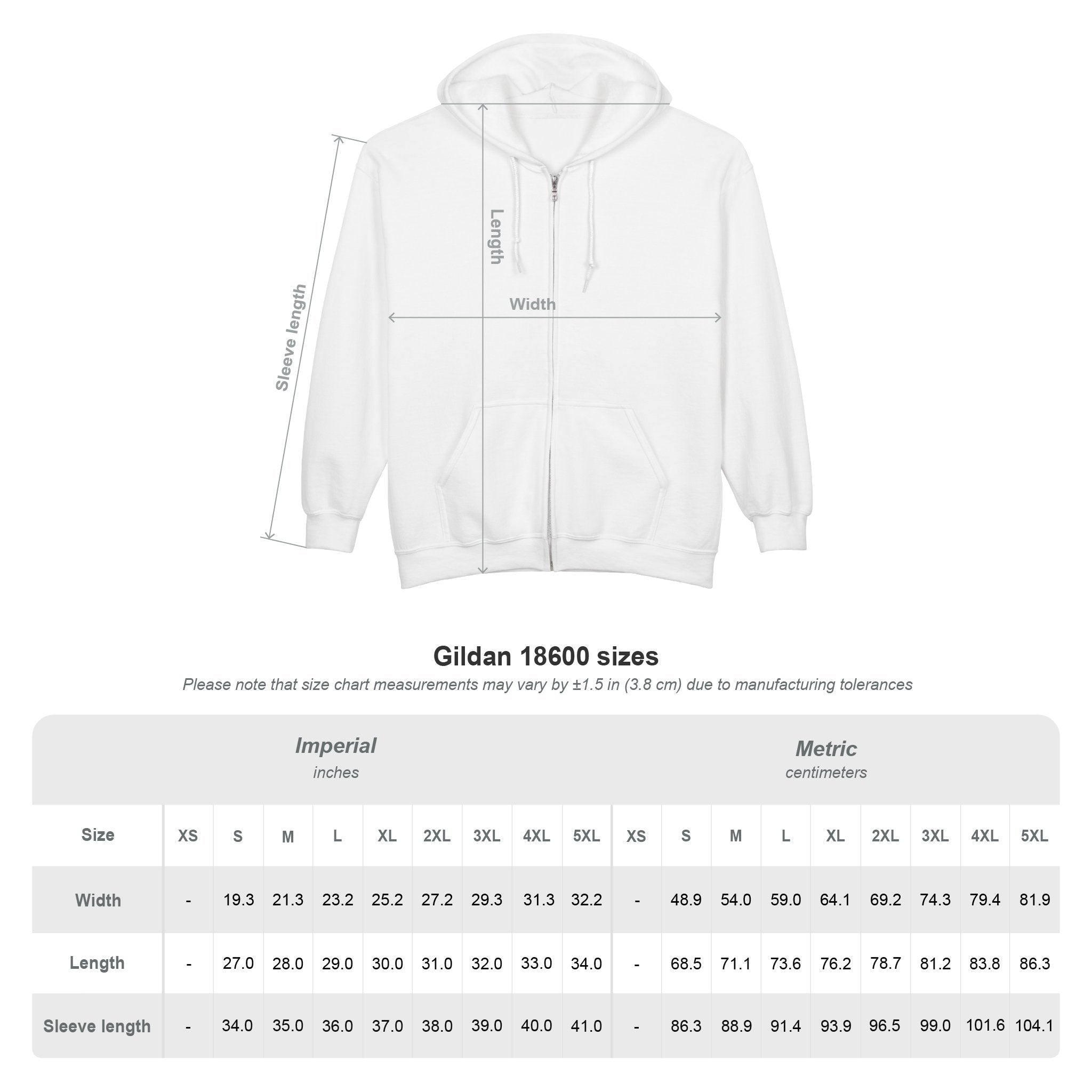 Ninety Minute Heavy Blend™ Full-Zip Hoodie – Men’s Wordmark (Black)