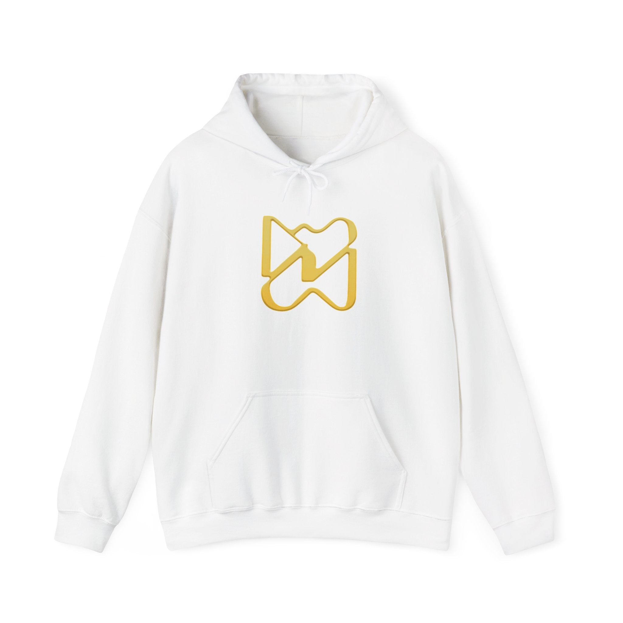 Ninety Minute Heavy Blend™ Pullover Hoodie – Men’s Emblem (Black/White)