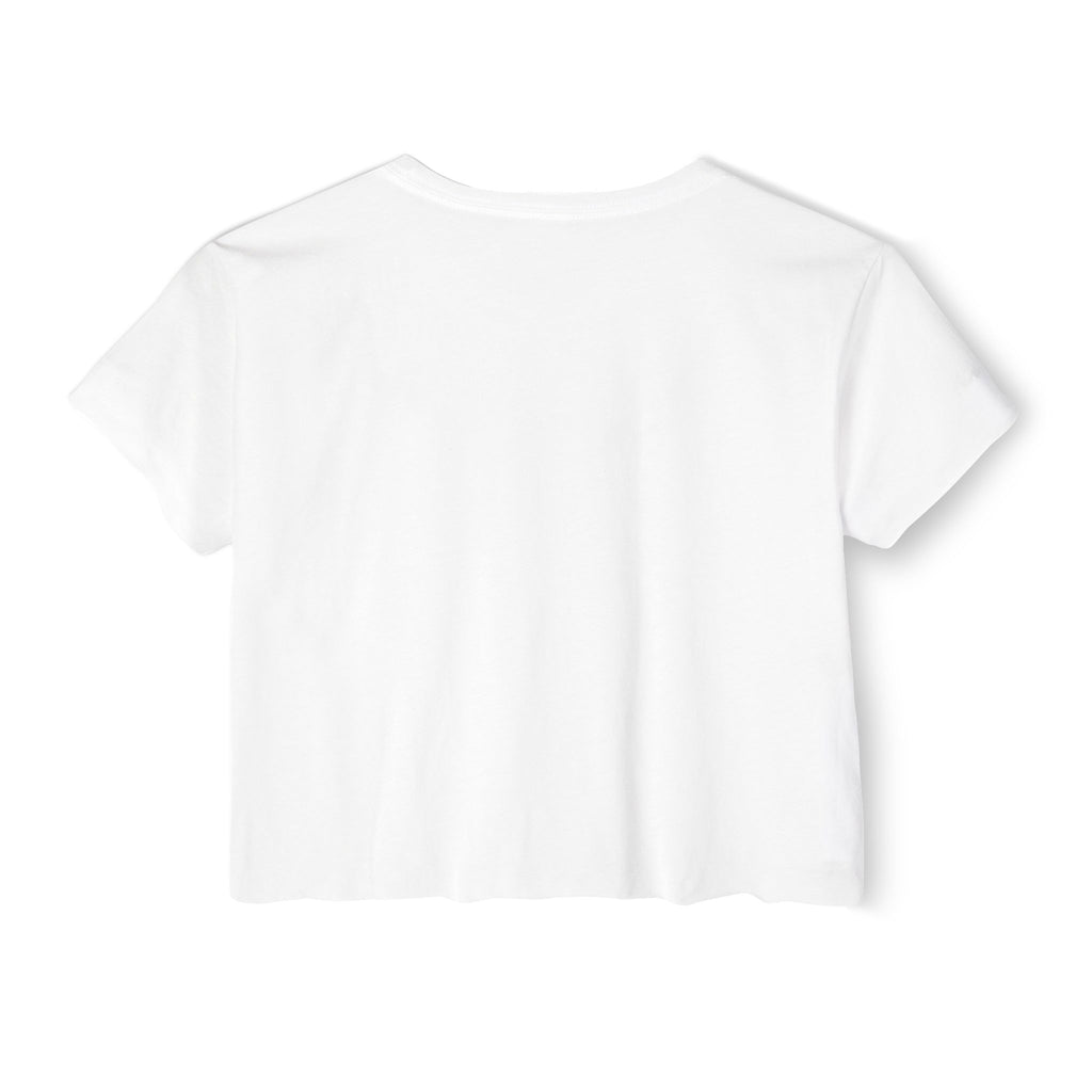 Ninety Minute | Gold Crest Logo Cropped Tee | Women’s Scoop Neck Crop Top