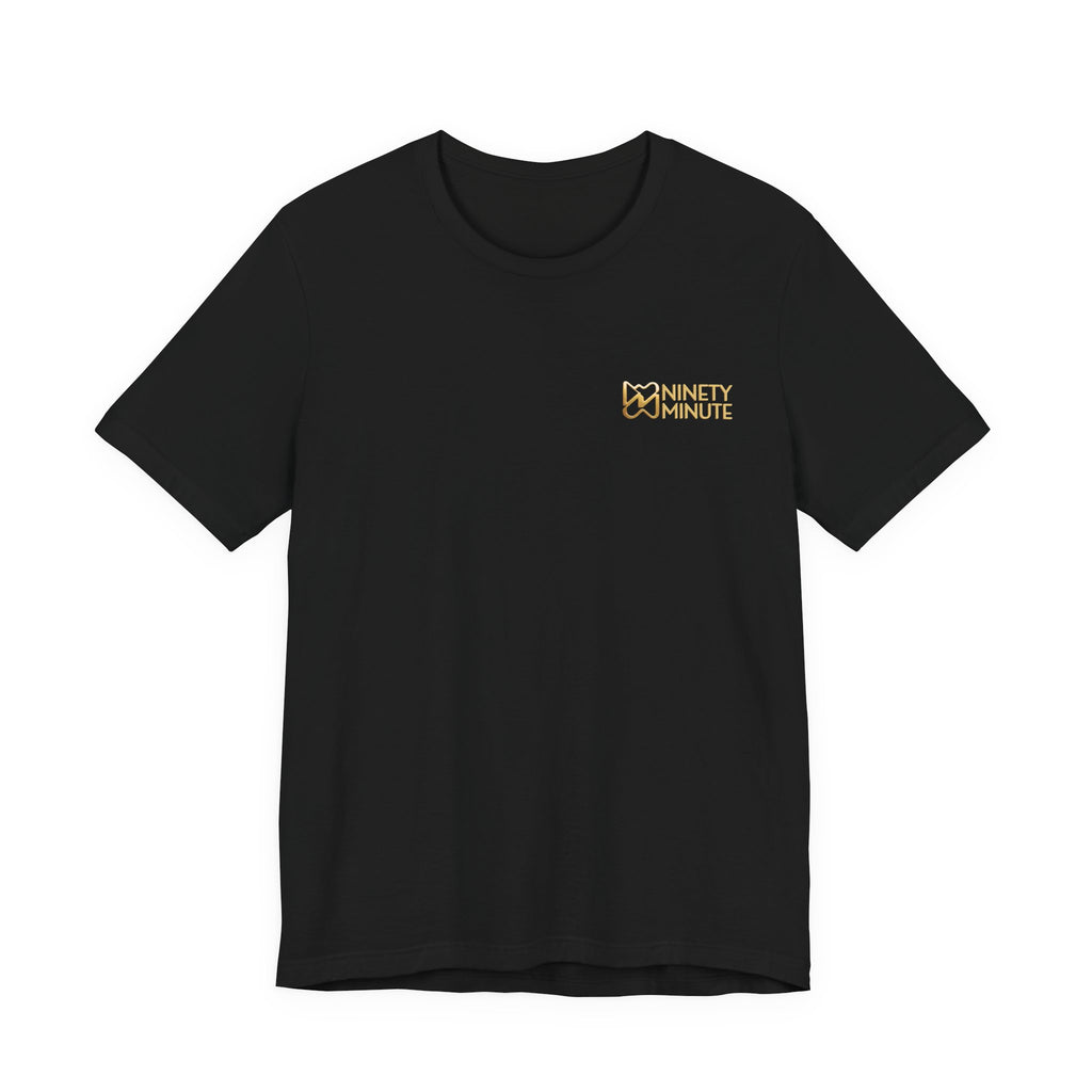 Ninety Minute Jersey Short Sleeve Tee – Women’s Small Wordmark (Black/White)