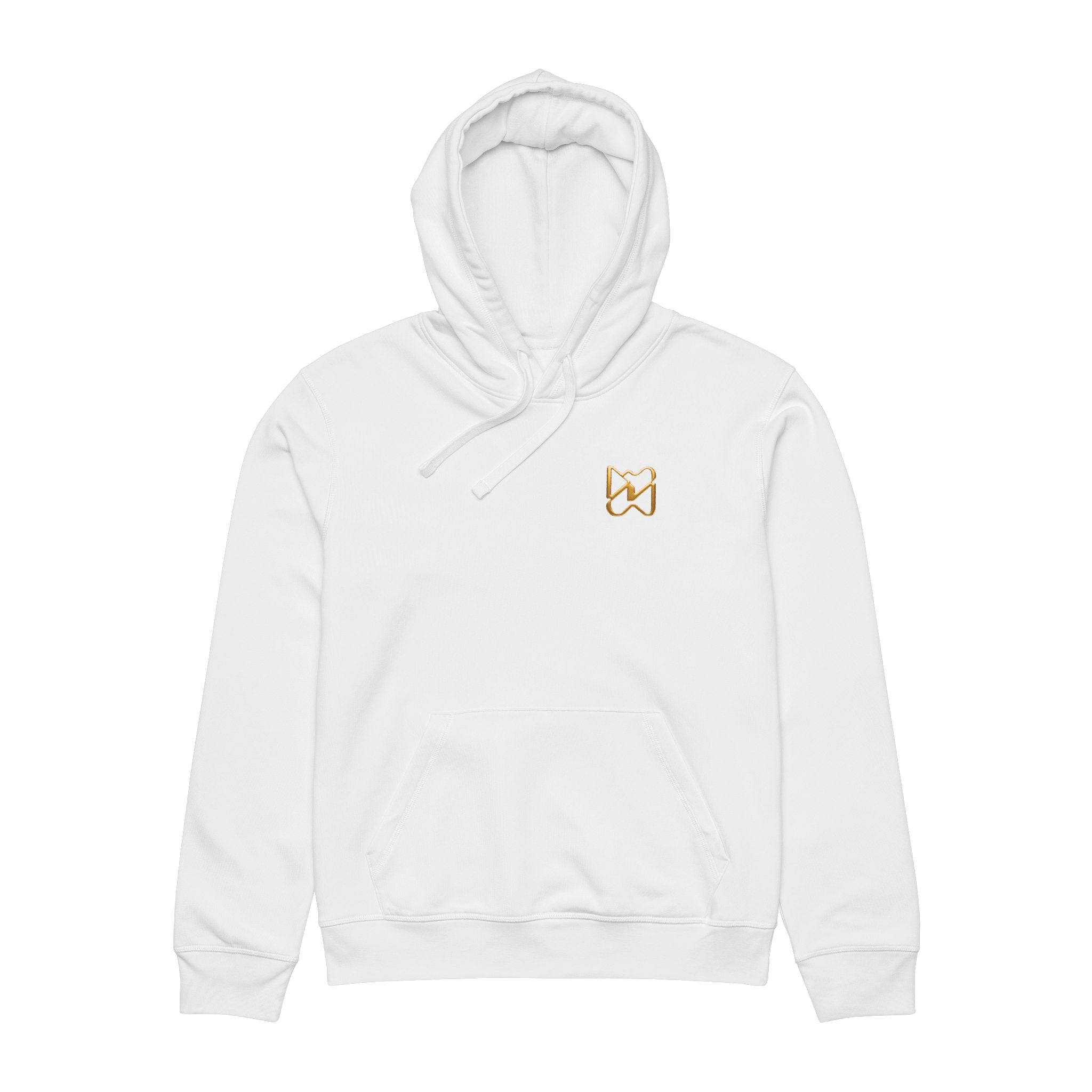 Ninety Minute Men’s Organic Mid-Weight Hoodie (Black/White, Icon Small)