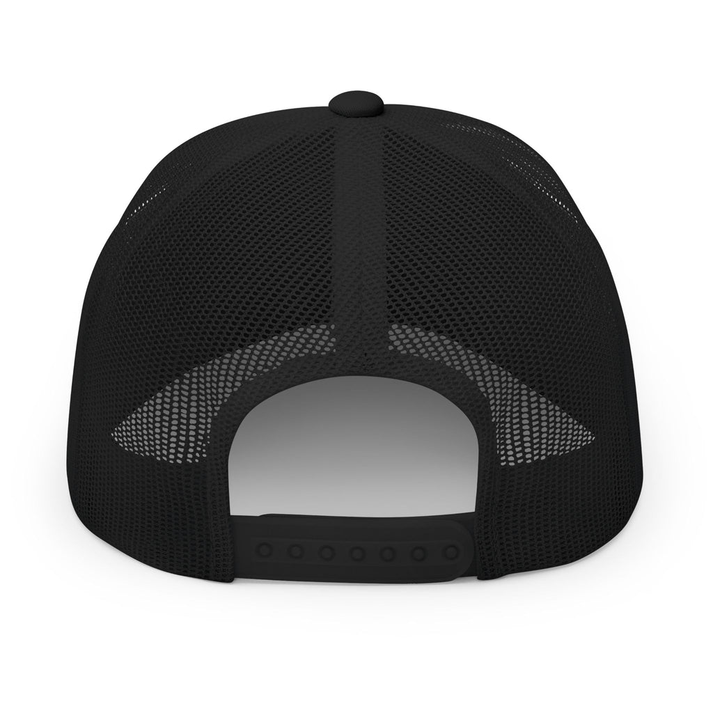 Ninety Minute Embroidered Snapback Trucker Cap (Black)