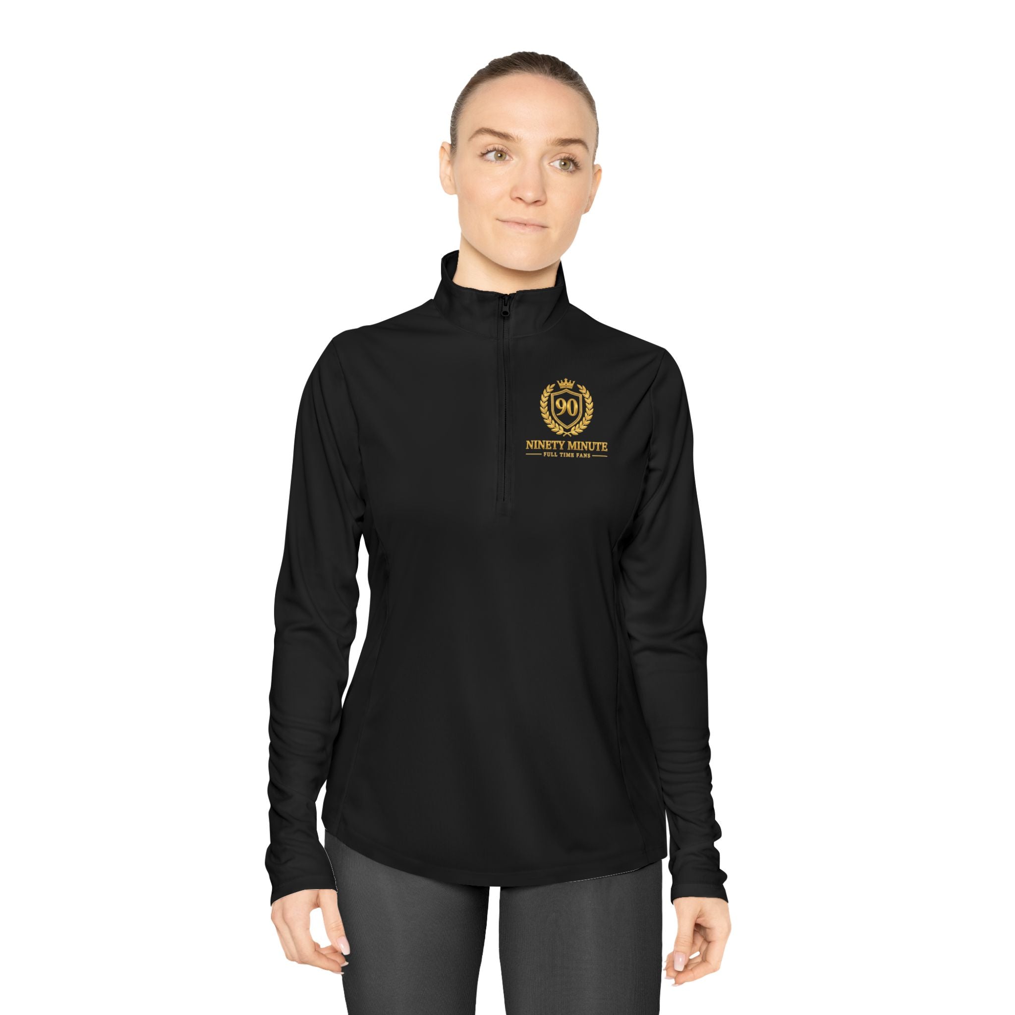 Ninety Minute — Gold Crest Quarter-Zip Pullover | Women’s Athletic Top