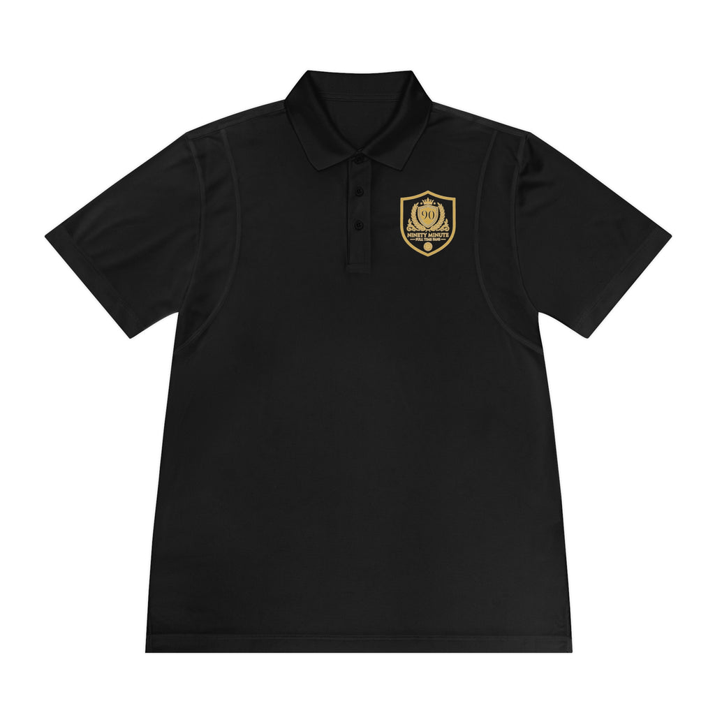 Gold Crest Emblem Polo Shirt | Sport Club Badge, Athletic Wear