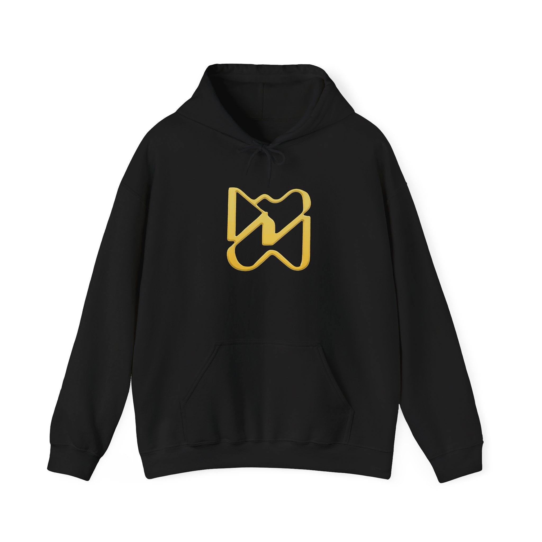 Ninety Minute Heavy Blend™ Pullover Hoodie – Men’s Emblem (Black/White)