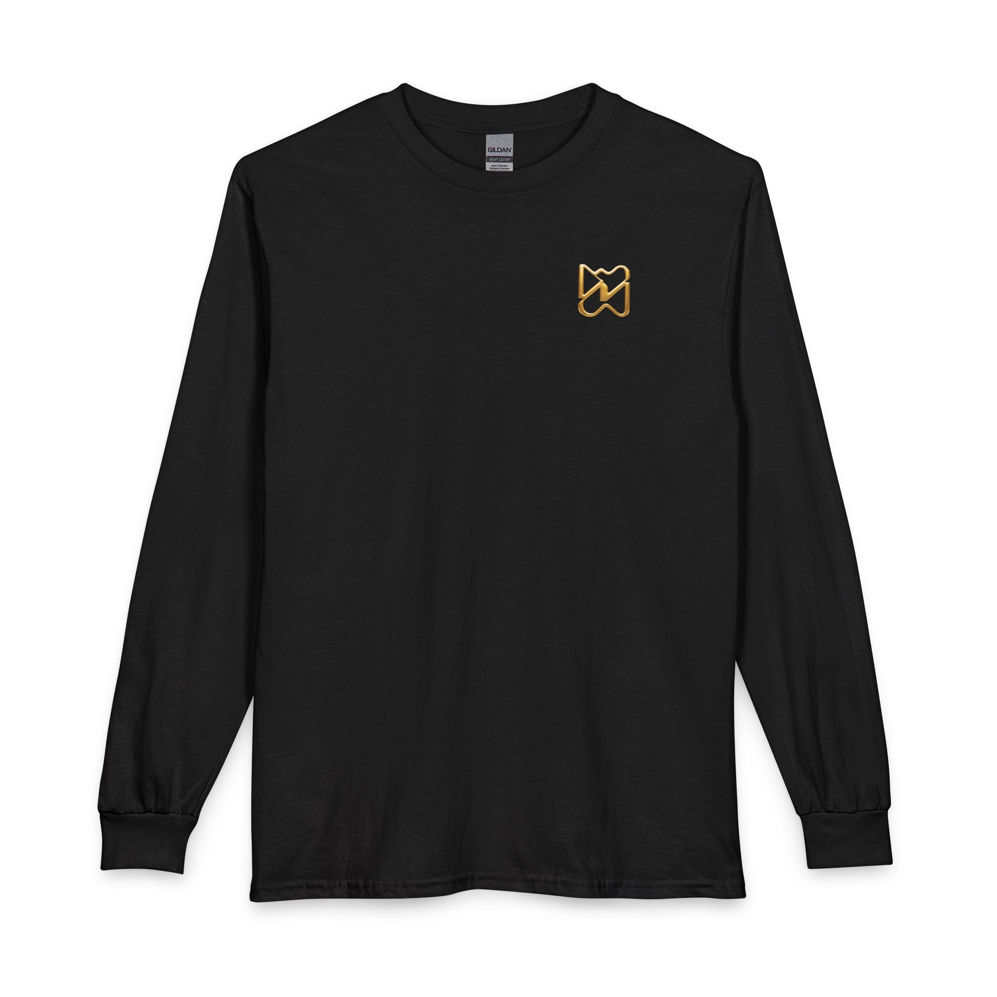 Ninety Minute Women’s Long Sleeve T-Shirt (Black/White, Chest Icon)